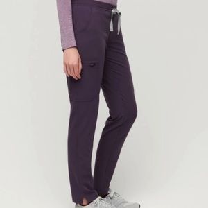 Purple shadow figs scrub pants yolo nwt